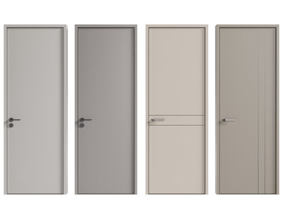 现代平开门 房门 木门3d模型 现代平开门 房门 木门