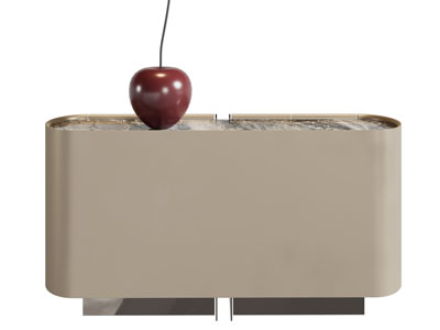 现代椭圆形床头柜