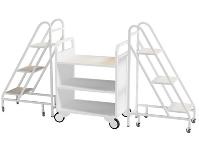 现代可移动置物收纳架