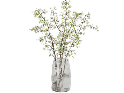 现代玻璃花瓶花卉