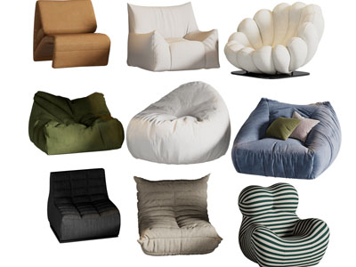 现代懒人沙发 单人沙发