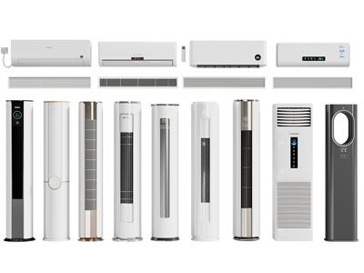现代柱形空调 壁挂式空调3d模型 现代柱形空调 壁挂式空调