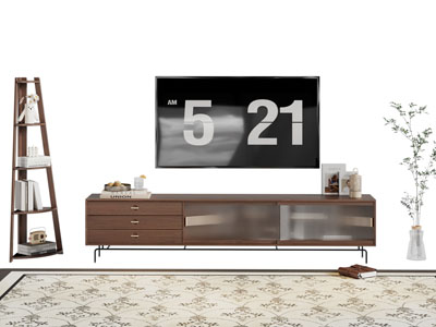 现代中古风电视柜 电视机 角柜