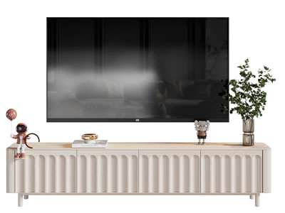 侘寂风电视柜 电视机