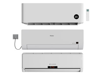 现代壁挂式空调3d模型 现代壁挂式空调