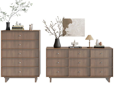 现代中古风玄关柜 边柜 斗柜3d模型 现代中古风玄关柜 边柜 斗柜