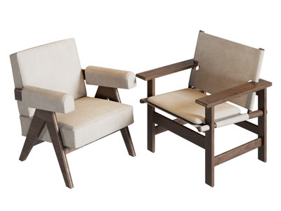 侘寂风休闲椅子