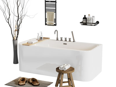 现代长方形浴缸浴盆
