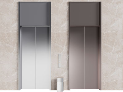 现代电梯3d模型 现代电梯