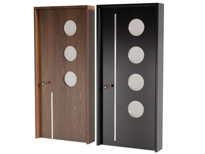 现代木门 房门 平开门3d模型 现代木门 房门 平开门