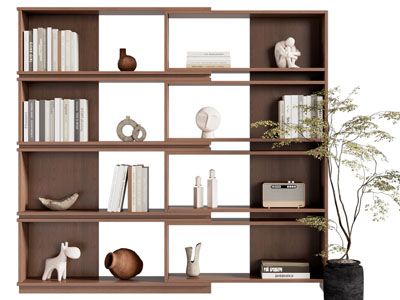 现代中古风书柜