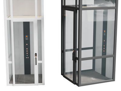 现代玻璃观光电梯3d模型 现代玻璃观光电梯