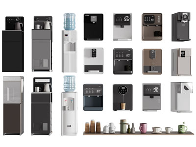 现代饮水机 直饮机 茶吧机 厨房电器3d模型 现代饮水机 直饮机 茶吧机 厨房电器