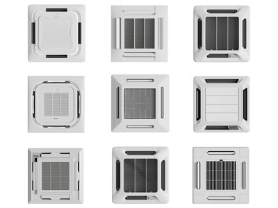 现代方形中央空调3d模型 现代方形中央空调