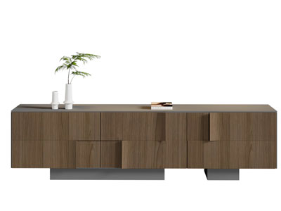 现代实木中古电视柜