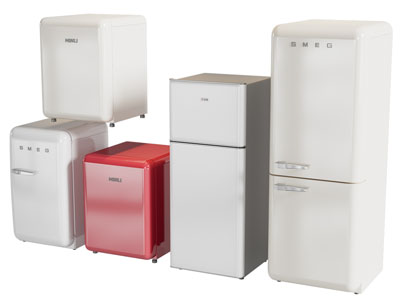 现代迷你电冰箱3d模型 现代迷你电冰箱