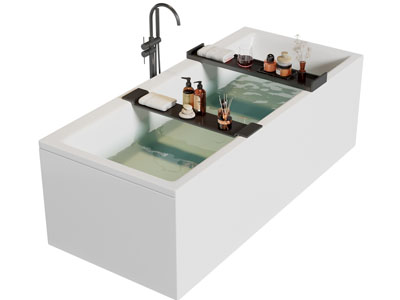 现代长方形浴缸浴盆 洗护用品 卫浴小件