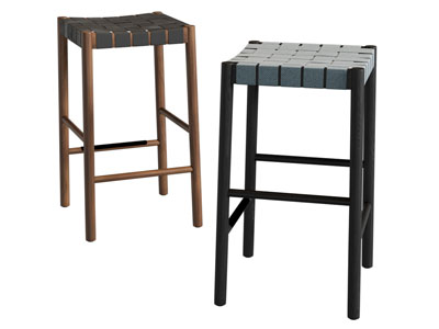 现代编织方形凳子