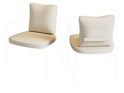 现代奶油风休闲椅子 餐椅