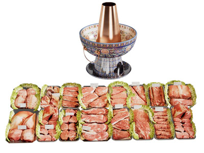 现代羊肉卷 牛肉卷 火锅食材 食品