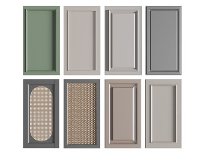 现代实木柜门3d模型 现代实木柜门