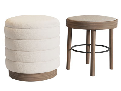 现代圆形凳子 沙发凳 木凳子