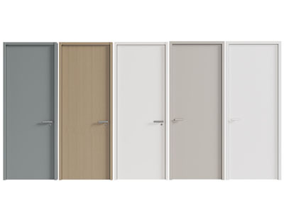 现代房门 木门 单扇平开门3d模型 现代房门 木门 单扇平开门