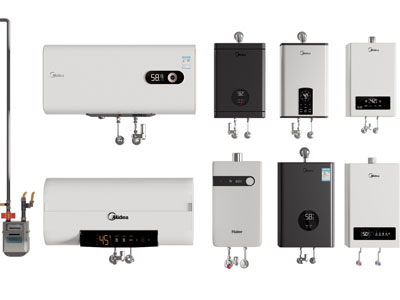 现代电热水器 燃气热水器3d模型 现代电热水器 燃气热水器