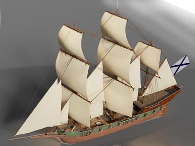 现代帆船 战舰 木船