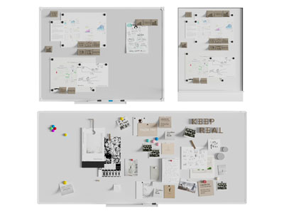 现代便签墙 白板 装饰背景墙3d模型 现代便签墙 白板 装饰背景墙