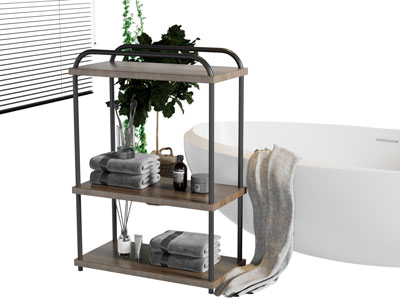 现代毛巾 洗护用品收纳架 卫浴柜架