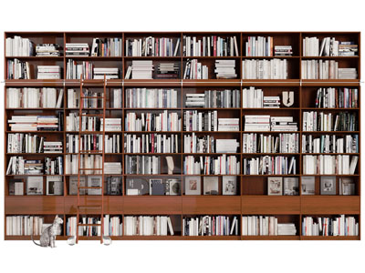 现代中古风实木书柜