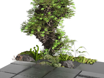 现代户外花草植物景观园艺小品