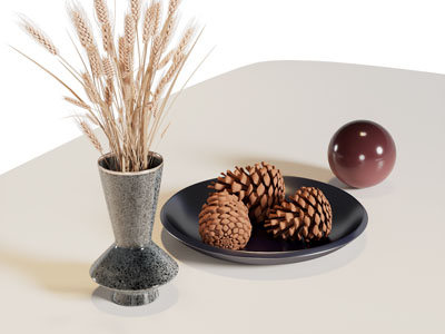 现代花瓶花卉 摆件组合