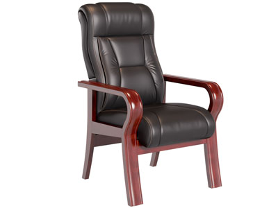 现代办公椅 会议椅子 实木扶手椅子