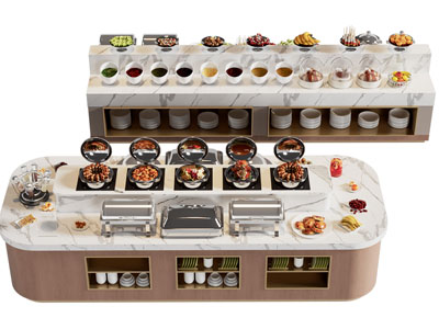 现代自助餐取餐台 调料台