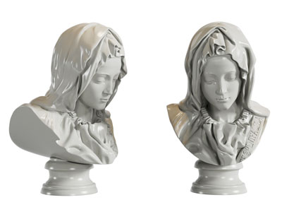 欧式人物上半身雕塑雕刻 摆件组合3d模型 欧式人物上半身雕塑雕刻 摆件组合