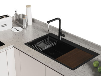 现代洗菜盆 水龙头