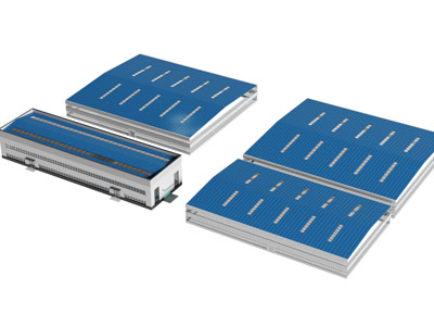 现代厂房 简易房 厂房办公楼 流水线工厂