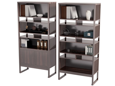 新中式实木装饰书柜