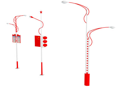 新中式路灯3d模型 新中式路灯