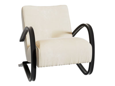 现代布艺单人沙发