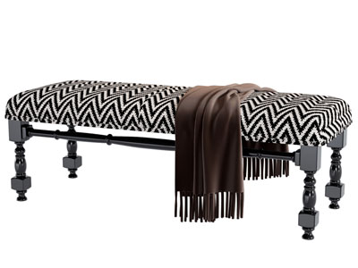 法式长方形沙发凳子