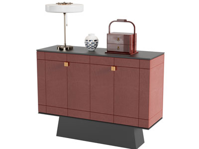 新中式玄关柜 边柜3d模型 新中式玄关柜 边柜