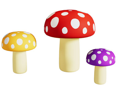 现代蘑菇造型的台灯 装饰灯3d模型 现代蘑菇造型的台灯 装饰灯