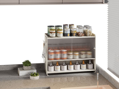 现代调料瓶收纳柜