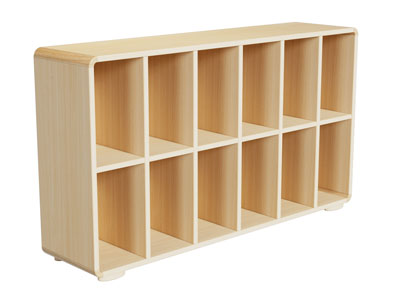 现代方形实木置物收纳柜