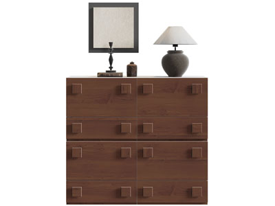 现代中古风玄关柜 边柜3d模型 现代中古风玄关柜 边柜