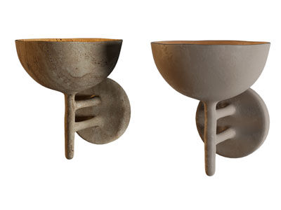 侘寂风壁灯3d模型 侘寂风壁灯