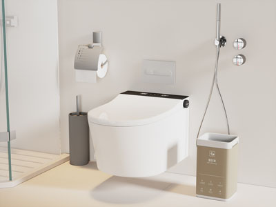 现代智能马桶 垃圾桶 厕纸